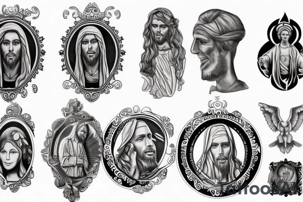 Jesus benedict medal tattoo idea