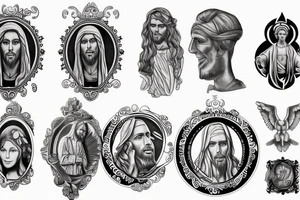 Jesus benedict medal tattoo idea