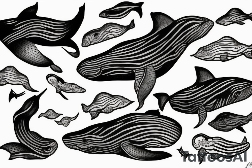 Whale tale tattoo idea
