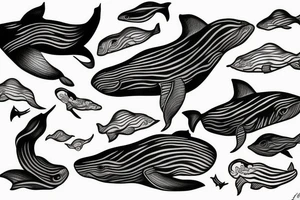 Whale tale tattoo idea