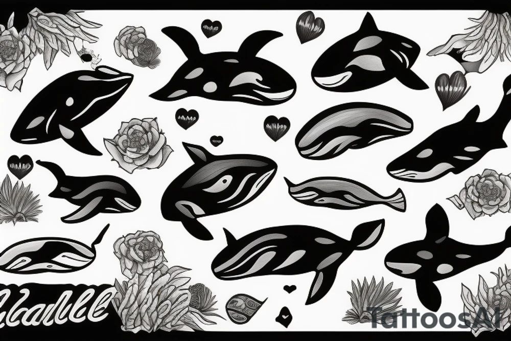 Whale tale tattoo idea
