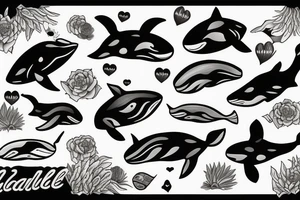 Whale tale tattoo idea