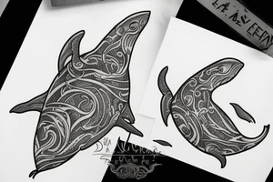 Whale tale tattoo idea