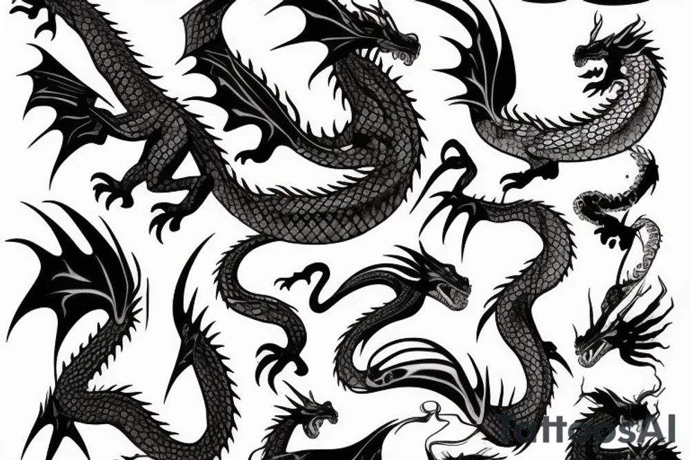 Dragon tattoo idea