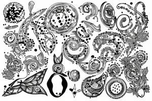 dot work of Australia tattoo idea