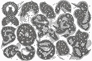 dot work of Australia tattoo idea