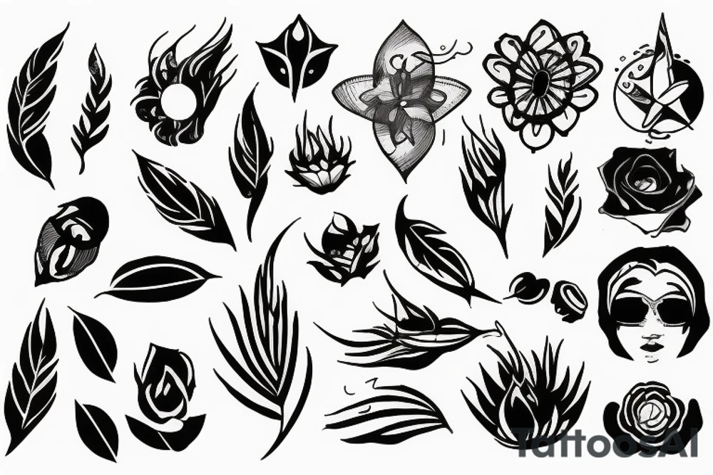 Glass of wind tattoo idea