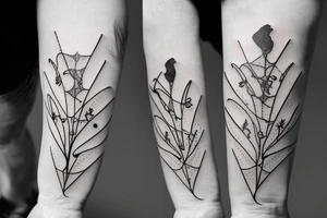 Glass of wine tattoo idea