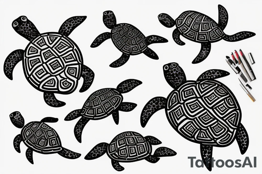 turtle smoking tattoo idea