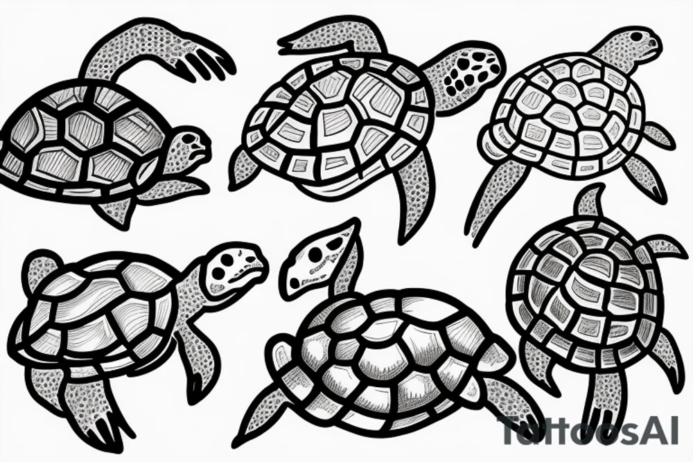 turtle smoking tattoo idea