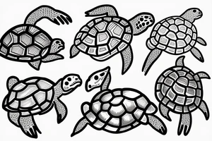 turtle smoking tattoo idea