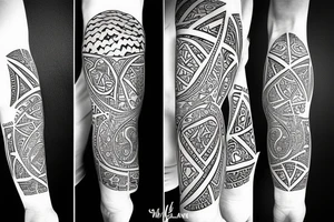 fine-line style, shark, time, blockchain tattoo idea
