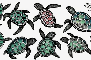 turtle breaking out of its shell tattoo idea