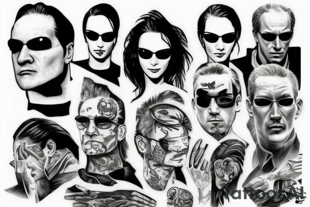 Escape The Matrix tattoo idea