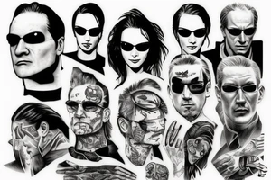 Escape The Matrix tattoo idea
