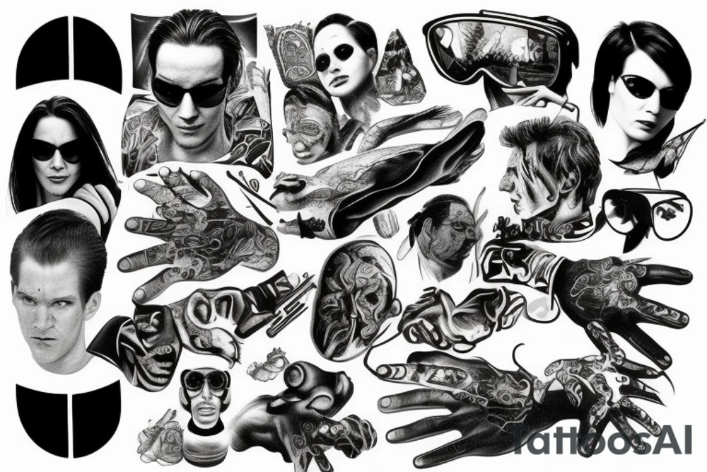 Escape The Matrix tattoo idea