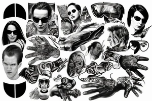 Escape The Matrix tattoo idea