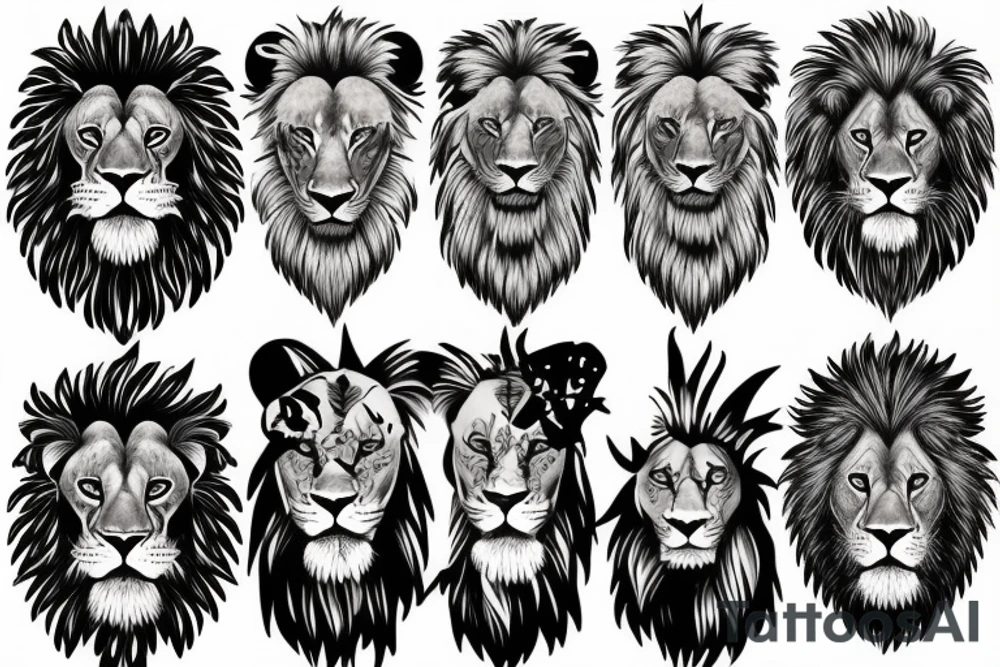 Lion tattoo idea