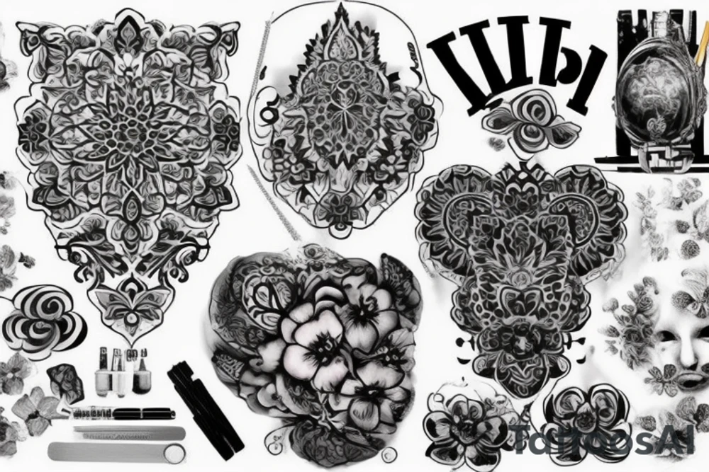 паук с клешнями краба шеей черепахи с крокодильими глазами tattoo idea