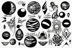planet venus tattoo idea