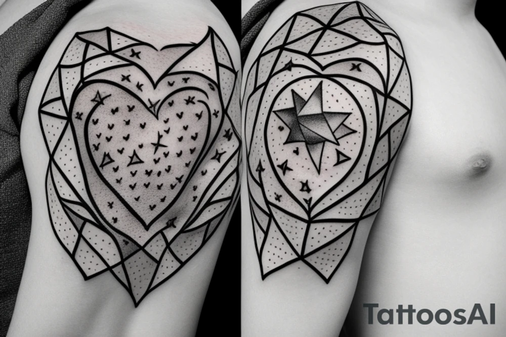 heart shaped constellation of stars tattoo idea heart shaped constellation of stars tattoo idea