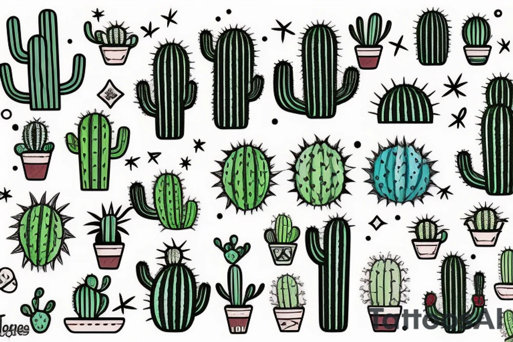 cactus tattoo idea