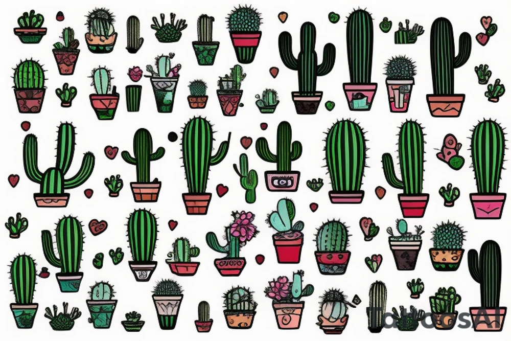 cactus tattoo idea
