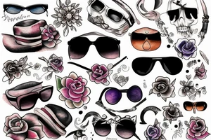 sunglasses tattoo idea