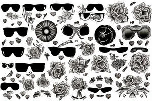 sunglasses tattoo idea