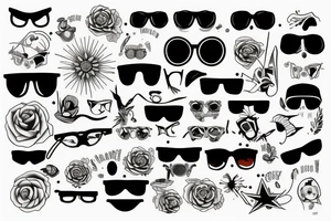 sunglasses tattoo idea