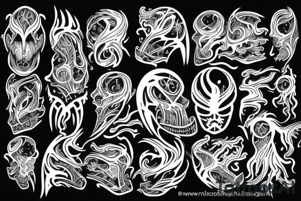 lightnings rain tattoo idea