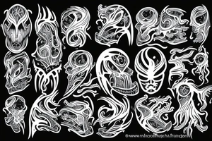 lightnings rain tattoo idea