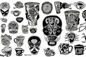 Cup designed by SB tattoo idea