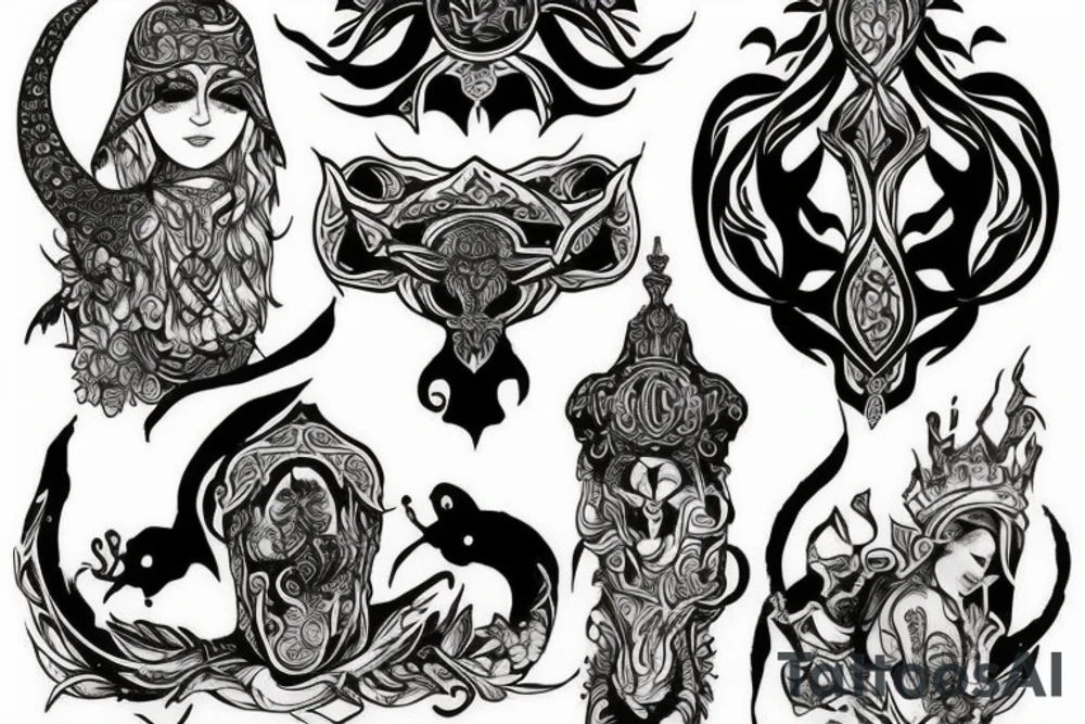 Chechen mythology tattoo idea
