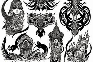 Chechen mythology tattoo idea