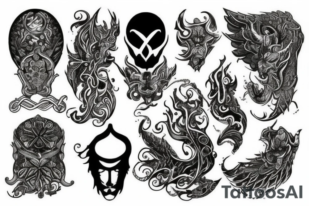 Chechen mythology tattoo idea
