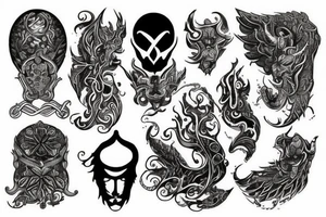 Chechen mythology tattoo idea