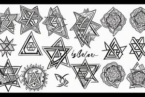 Star of david 
tulip tattoo idea