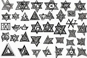 Star of david 
tulip tattoo idea