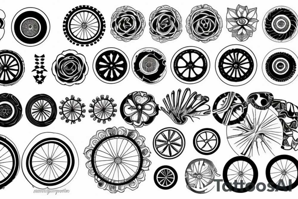 dhama wheel tattoo idea