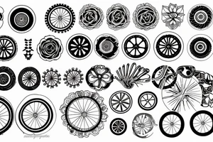 dhama wheel tattoo idea