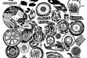 dhama wheel tattoo idea