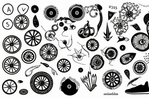 dhama wheel tattoo idea
