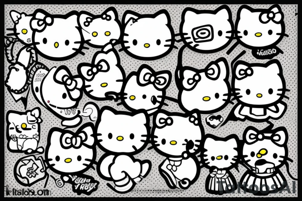 hello kitty tattoo idea