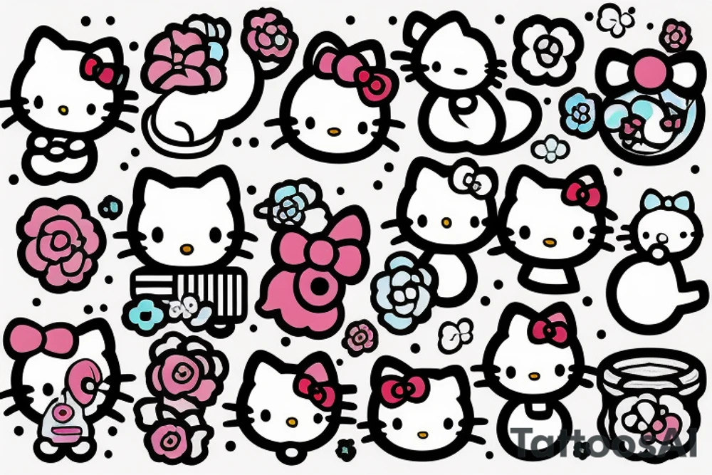 hello kitty tattoo idea