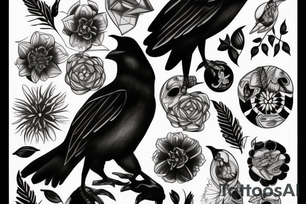 Crow tattoo idea