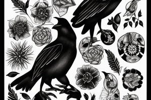Crow tattoo idea