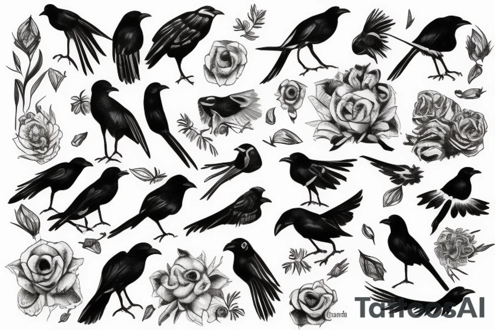 Crow tattoo idea