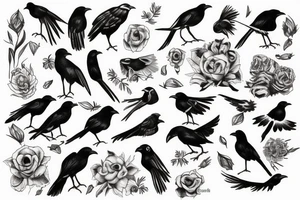 Crow tattoo idea