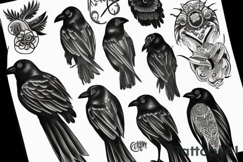 Crow tattoo idea